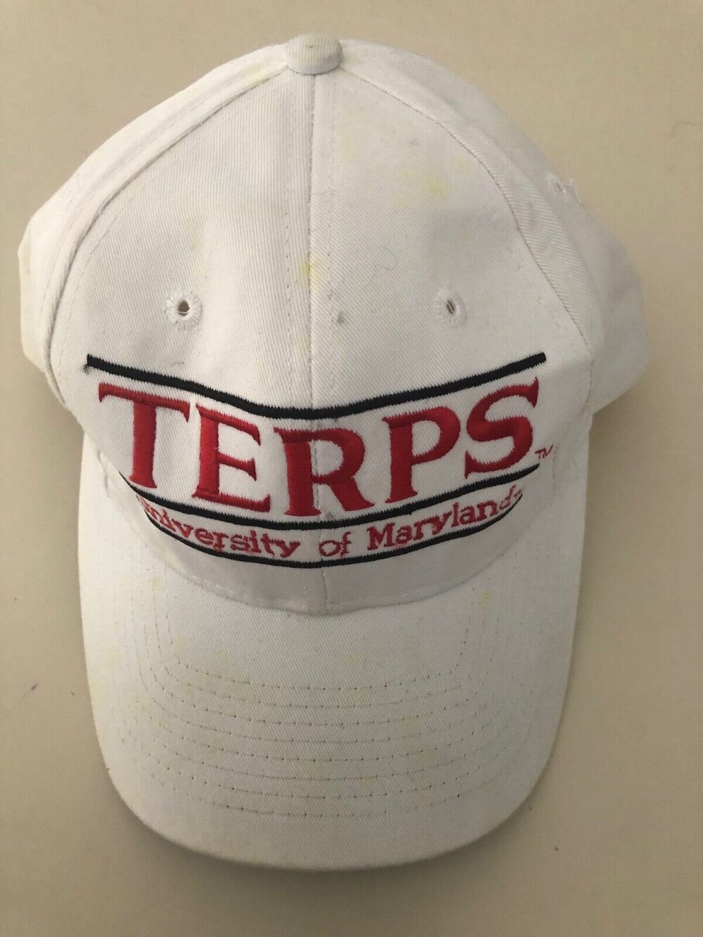 VTG‎ University Of Maryland Terps Hat Mens OS White Terrapins Snapback The Game